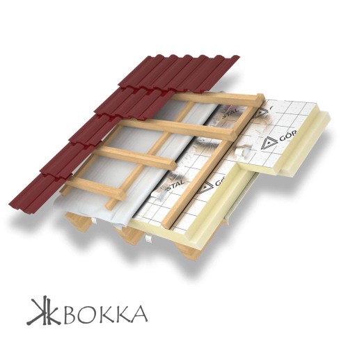 Ocieplenie dachu skośnego płytami PIR - nakrokwiowo